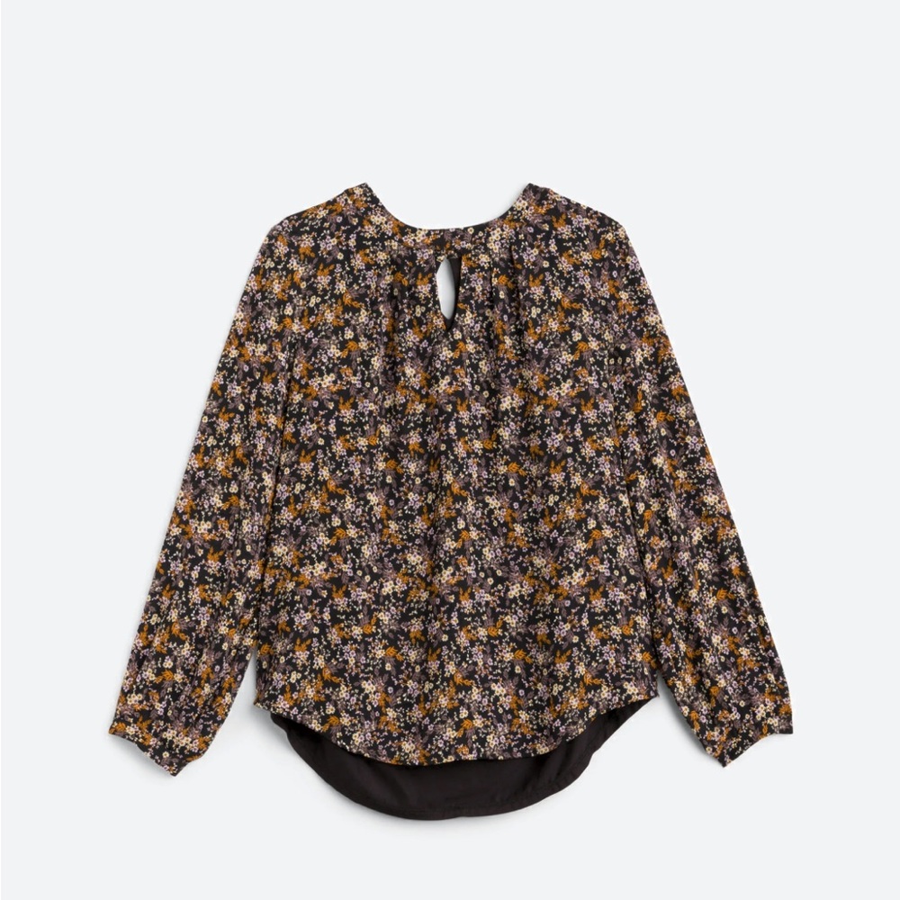 Harper Mixed Material Blouse from Stitch Fix.